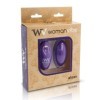 ALSAN EGG TELECOMMANDE NOIR SILICONE VIOLET WOMANVIBE - Télécommande