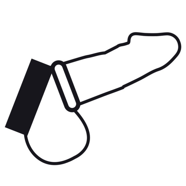 Darkness - Anneau Métallique Pour LE Pénis ET LES Testicules