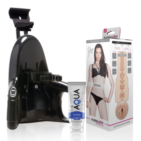 MASTURBATEUR VAGIN STOYA DESTROYA + LANCEMENT UNIVERSEL + LUBRIFIANT DE QUALITÉ AQUA 50 ML FLESHLIGHT GIRLS