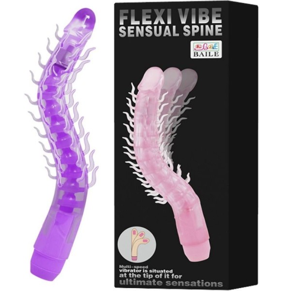 BAILE - FLEXI VIBE SENSUAL SPINE GODE VIBRANT PLIABLE LILAS 23.5 CM BAILE