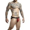 MOB - JOCKSTRAP ROUGE DNGEON AVEC CHAÎNES TAILLE UNIQUE MOB