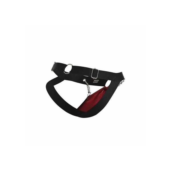MOB - JOCKSTRAP ROUGE DNGEON AVEC CHAÎNES TAILLE UNIQUE MOB