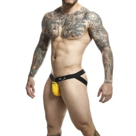 MOB - JOCKSTRAP JAUNE DNGEON AVEC CHAÎNES TAILLE UNIQUE MOB