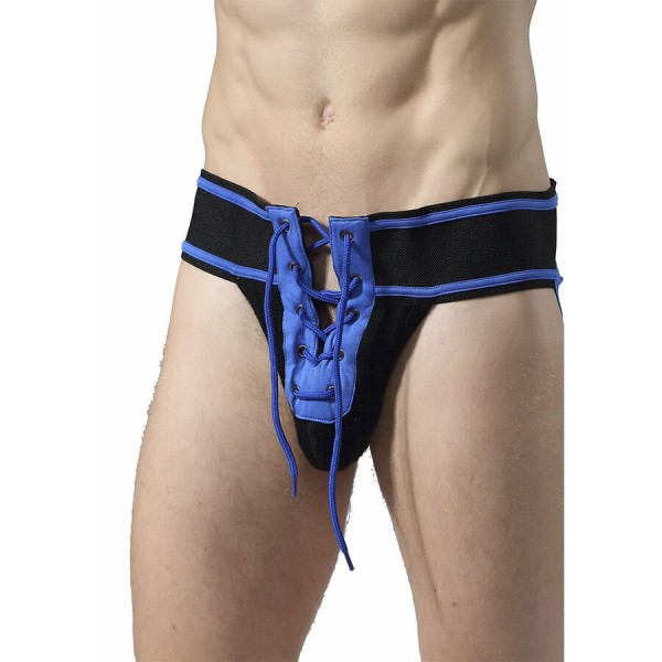 MOB - SUSPENSORIO FETISH FÚTBOL AZUL TALLA XL MOB - Suspensorios