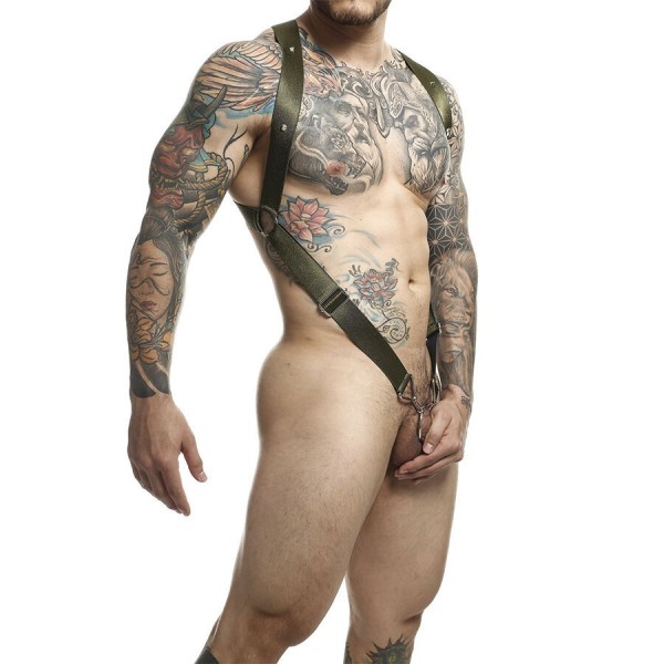 MOB - HARNAIS CROISÉ DANS LE DOS DNGEON VERT TAILLE UNIQUE MOB