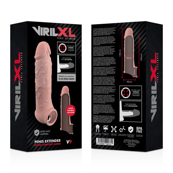 Virilxl - Extension Naturelle DU Pénis EN Silicone Liquide V9