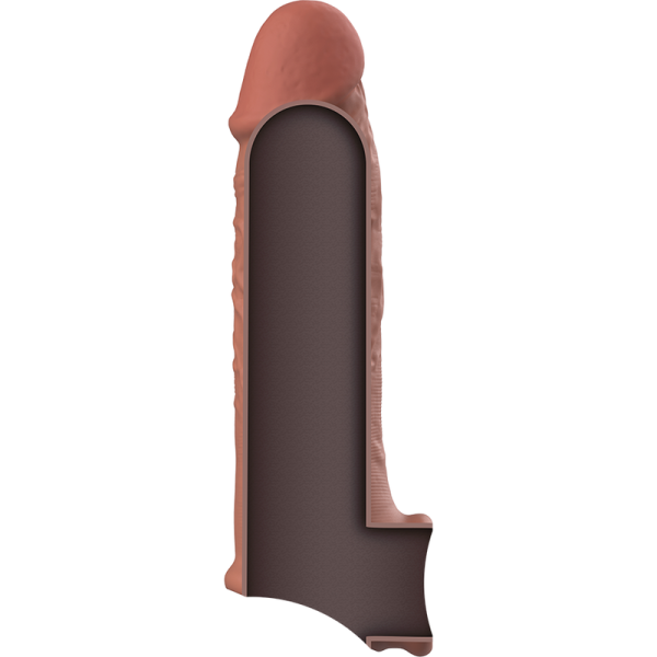 Virilxl - Extension DE Pénis Marron EN Silicone Liquide V9