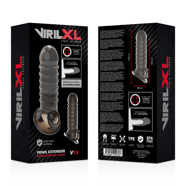 Virilxl - Extensión De Pene Y Funda V15 Negra