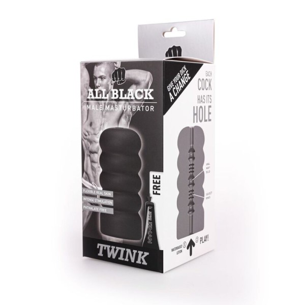 ALL Black - Masturbador Twink – Varios masturbadores