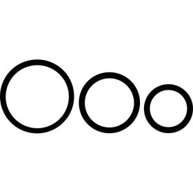 Ohmama - SET DE 3 Anillos De Silicona Negros