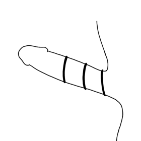 Ohmama - LOT DE 3 Anneaux EN Silicone Noir