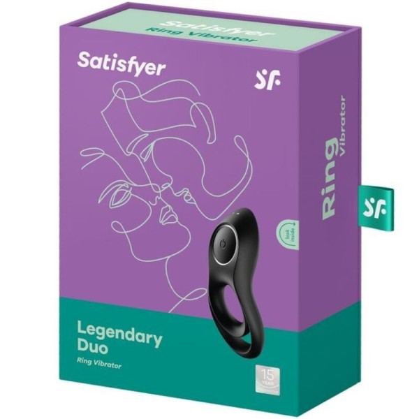 Satisfyer - Anillo Vibrador Legendary DUO Negro