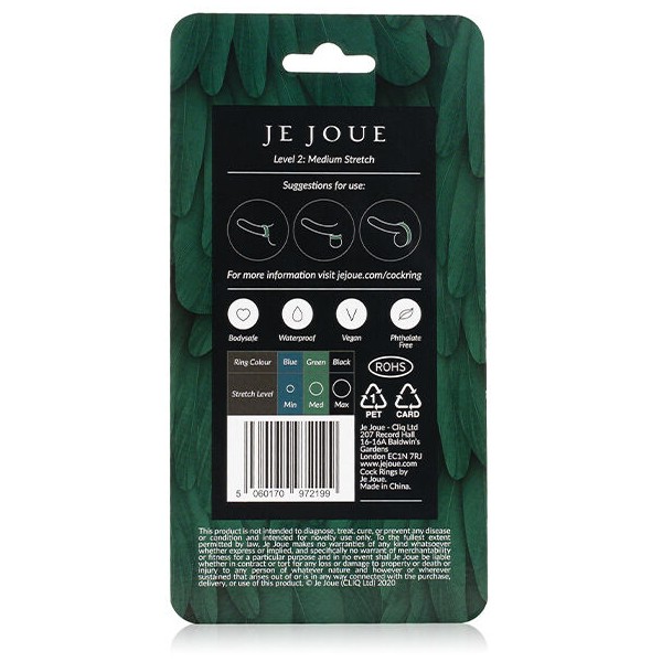 JE Joue - Bague Silicone Verte Choke Moyen