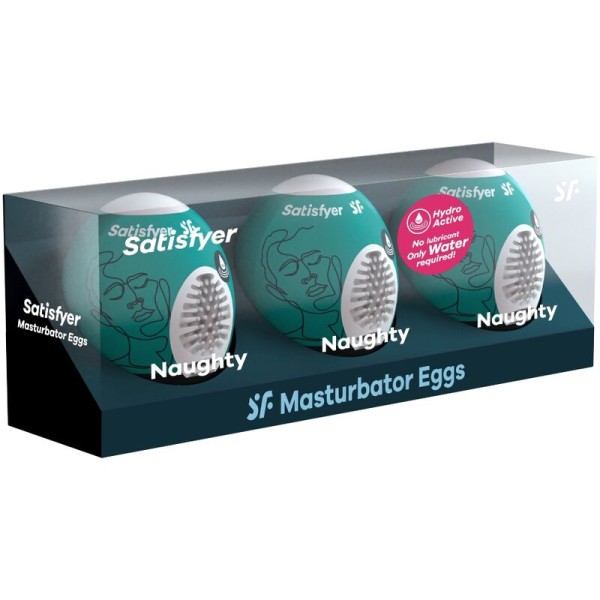 Satisfyer - 3 Huevos Masturbadores Traviesos - Kit Sex Toys