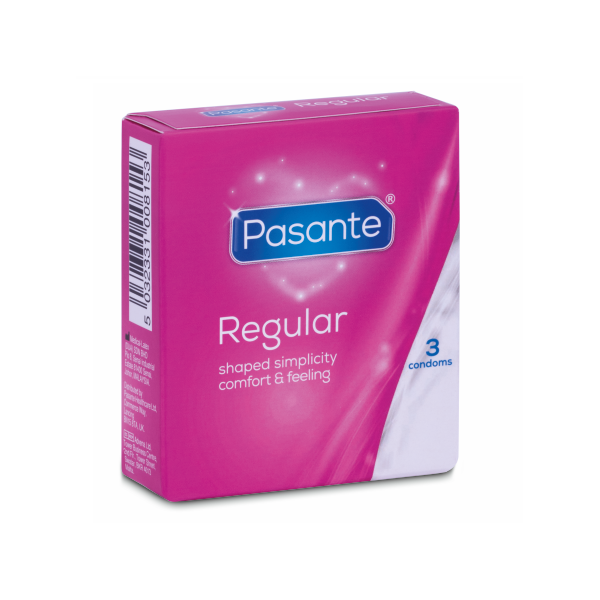 PASANTE - PRÉSERVATIFS GAMME RÉGULIÈRE 3 UNITÉS PASANTE