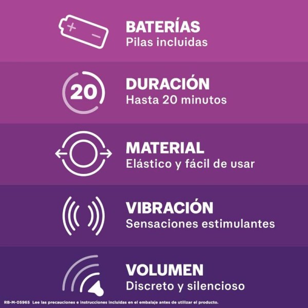 Durex - Vibraciones Orgásmicas Intensas – Cockring con vibración