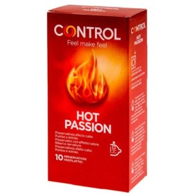 CONTROL - HOT PASSION EFECTO CALENTAMIENTO 10 UNIDADES CONDONES C