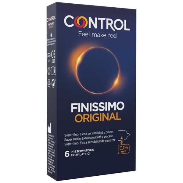 CONTROL - FINISSIMO ORIGINAL 6 UNIDADES PRESERVATIVOS CONTROL - Sensíveis