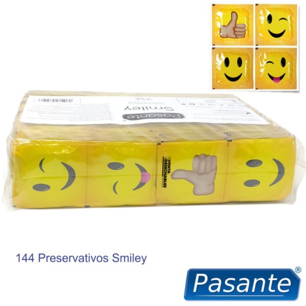 PASANTE - CONDONES SMILEY BOLSA 144 UNIDADES PASANTE