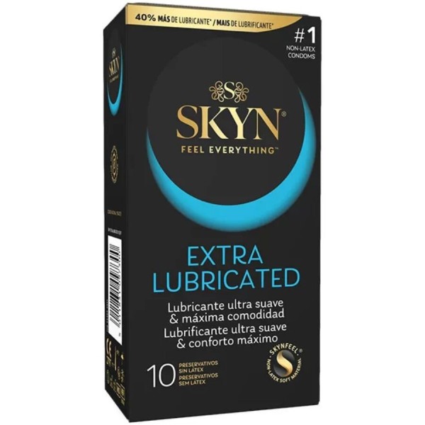 SKYN - CONDÓN EXTRA LUBRICADO 10 UNIDADES SKYN - Sin látex