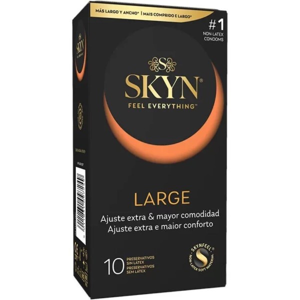 SKYN - CONDONES GRANDES AJUSTE ADICIONAL 10 UNIDADES SKYN