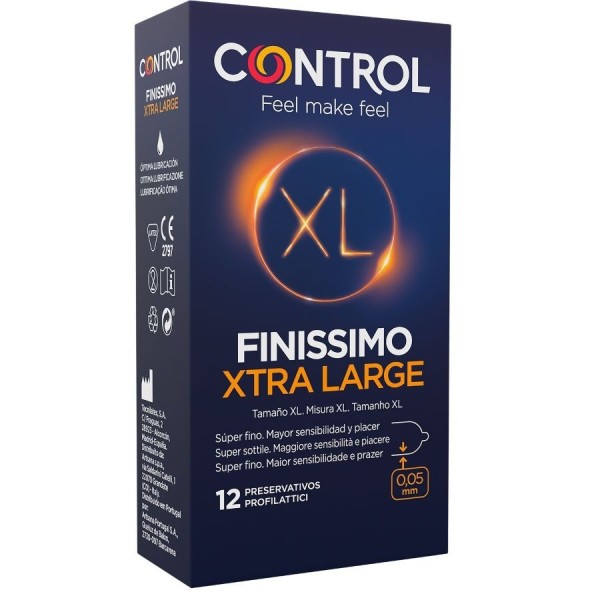 CONTROL - PRÉSERVATIFS FINISSIMO XL 12 UNITÉS CONTROL CONDOMS