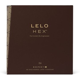 LELO - PRÉSERVATIFS HEX RESPECT XL 36 PACK LELO - Taille XL (grande)