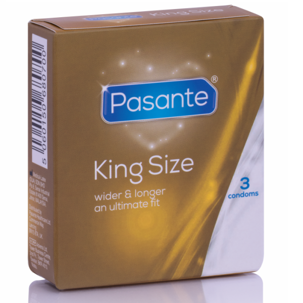 PASANTE - PRÉSERVATIFS KING SIZE 3 UNITÉS PASANTE - Gamme Naturelle