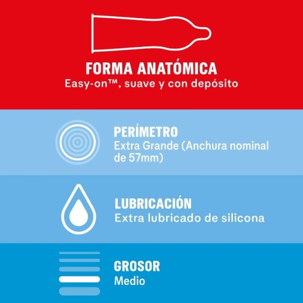 DUREX - PRÉSERVATIFS SENSIBLES XL 10 UNITÉS DUREX CONDOMS - Sensible