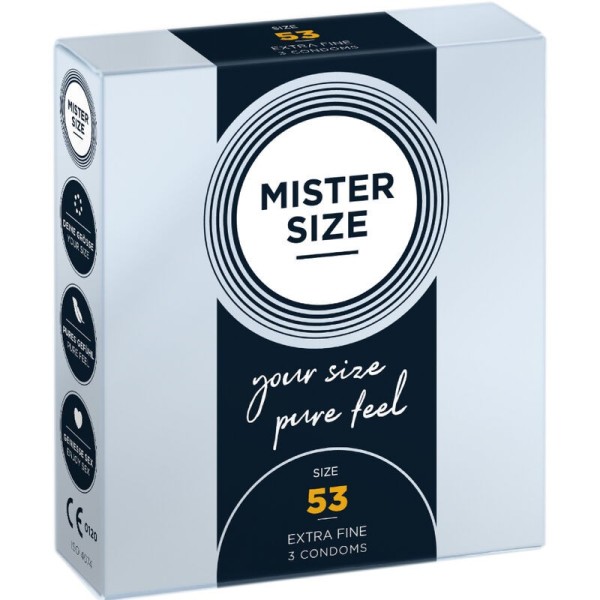 MISTER SIZE - PRÉSERVATIF TAILLE M 53 MM (3 UNITÉS) MISTER SIZE