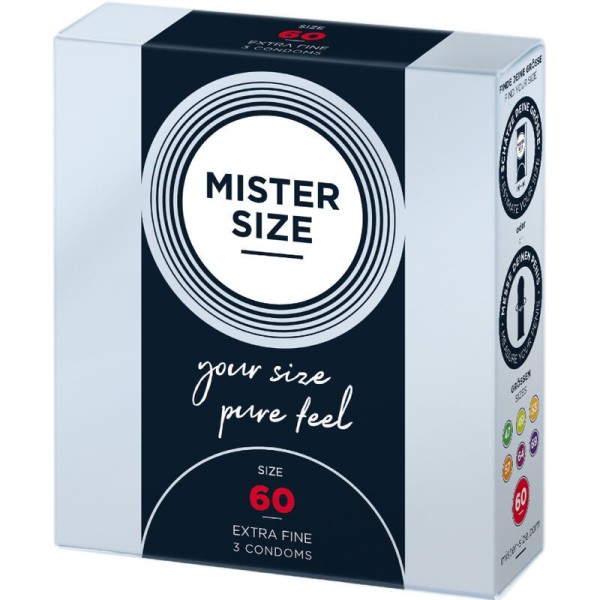 MISTER SIZE - PRÉSERVATIF TAILLE XL 60 MM (3 UNITÉS) MISTER SIZE