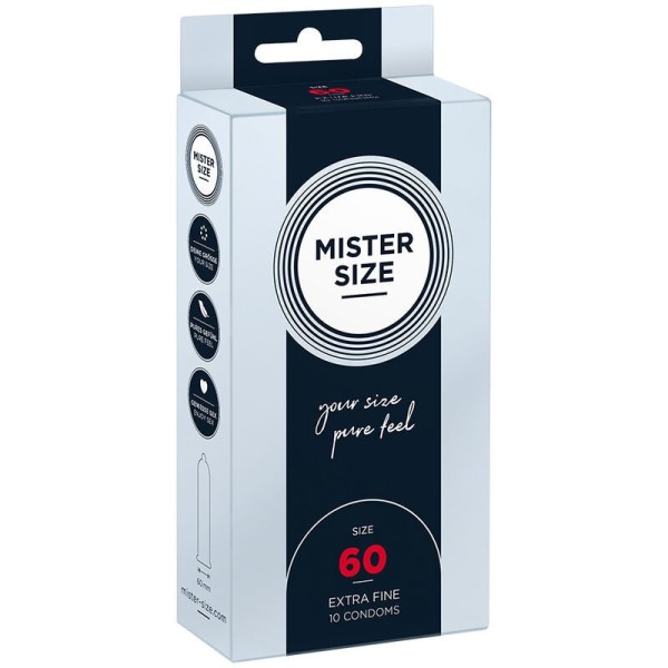 MISTER SIZE - PRÉSERVATIF TAILLE XL 60 MM (10 UNITÉS) MISTER SIZE