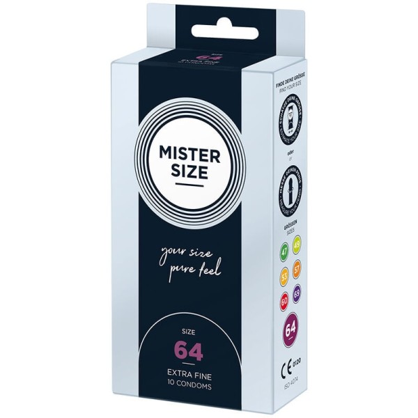 MISTER SIZE - PRÉSERVATIFS TAILLE XXL 64 MM (10 UNITÉS) MISTER SIZE