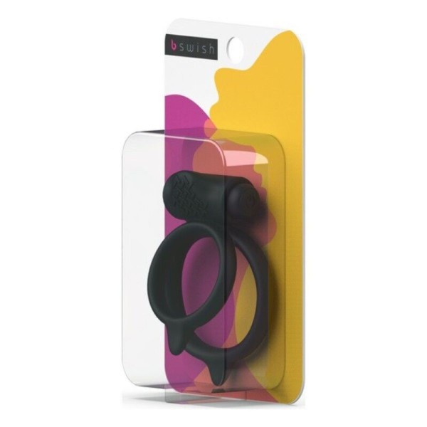 B Swish - Bcharmed Basic Plus Noir – Cockring avec vibration
