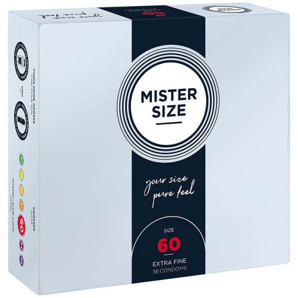 MISTER SIZE - PRÉSERVATIF TAILLE XL 60 MM (36 UNITÉS) MISTER SIZE