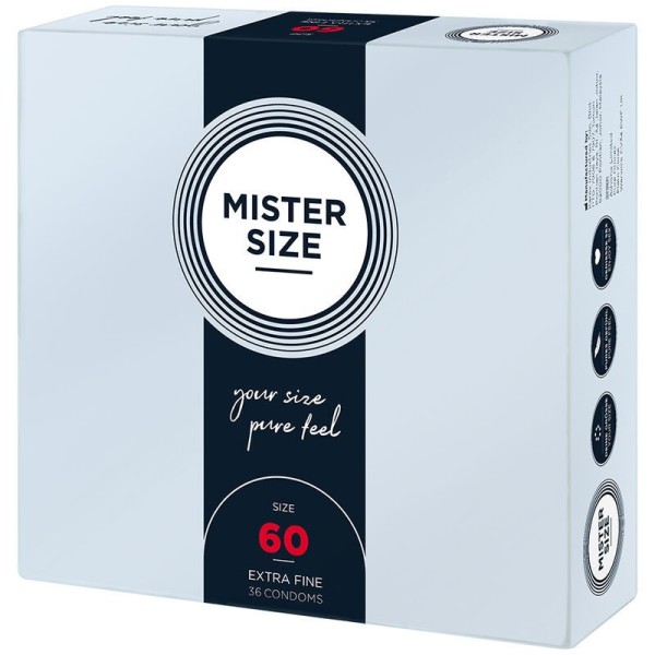 MISTER SIZE - PRÉSERVATIF TAILLE XL 60 MM (36 UNITÉS) MISTER SIZE