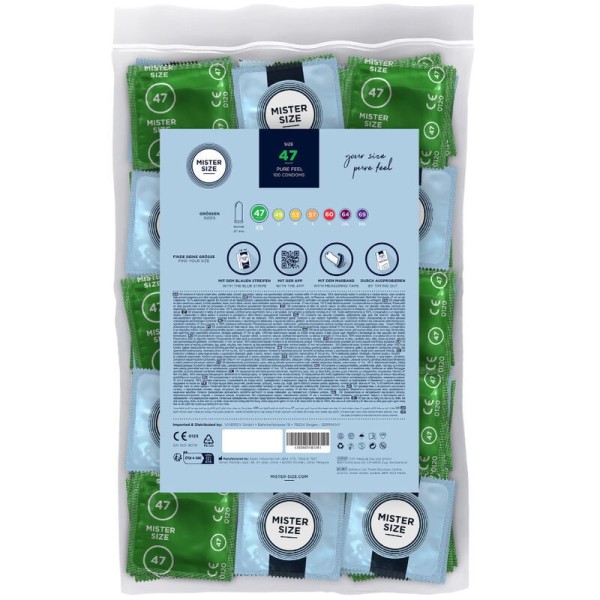 MISTER SIZE - PRÉSERVATIF TAILLE XS 47 MM (100 UNITÉS) MISTER SIZE