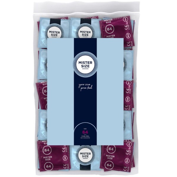MISTER SIZE - PRÉSERVATIFS TAILLE XXL 64 MM (100 UNITÉS) MISTER SIZE