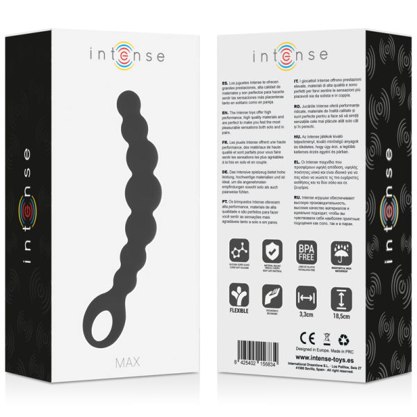 INTENSE - BILLES ANAL MAX NOIR INTENSE ANAL TOYS - Perles anales
