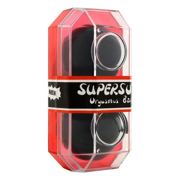 SETE CRIAÇÕES - BOLAS ORGÁSMICAS PRETAS SUPERSOFT SETE CRIAÇÕES