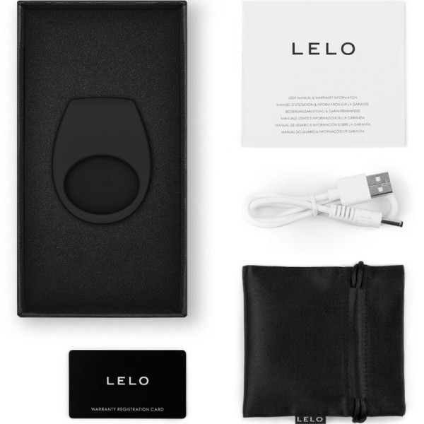 Lelo - Anillo Vibrador TOR 3 Negro - Cockring con vibración