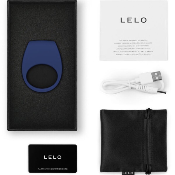 Lelo - Anillo Vibrador TOR 3 Azul - Cockring con vibración