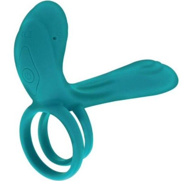 Xocoon - Anneau Vibrateur Couples Vert – Cockring avec vibration
