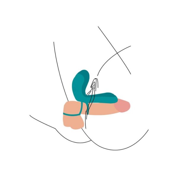 Xocoon - Anneau Vibrateur Couples Vert – Cockring avec vibration