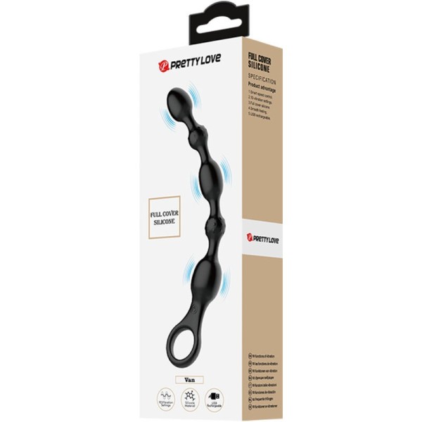 PRETTY LOVE - BALLES ANAL VAN 10 VIBRATIONS RECHARGEABLES EN SILICONE PRETTY LOVE