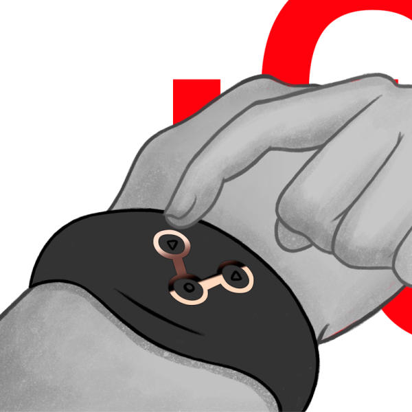 MONTRE À TÉLÉCOMMANDE À TECHNOLOGIE SANS FIL JET ET CUIVRE WATCHME