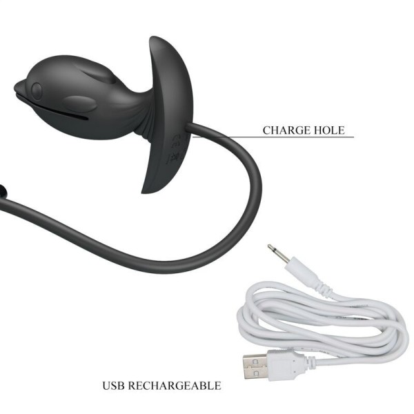 PRETTY LOVE - PLUG ANAL DELFIN HINCHABLE Y RECARGABLE PRETTY LOVE