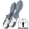 SATISFYER - BOTÍN AIR PUMP 1 VIBRADOR ANAL HINCHABLE GRIS VIBRADO