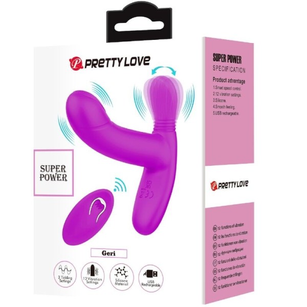 PRETTY LOVE - MASAJEADOR DE CLITORIS GERI ROSA MANDO A DISTANCIA 