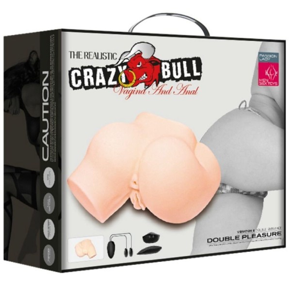 CRAZY BULL - CUL AVEC VAGIN ET ANUS RÉALISTES ET VIBRATION CRAZY BULL